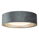 Nysa 2 Light Flush Velvet Grey 40cm